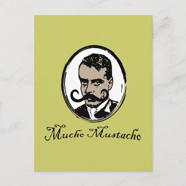 Carte Postale Mucho Mustacho - Zapata (Devant)