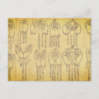 Mudras (parchemin japonais du XIIe siècle)