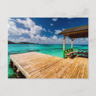 Carte Postale Muelle en agua de la turquesa