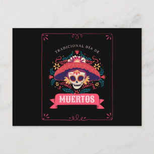 Carte Postale Muertos Skull Day of the Dead