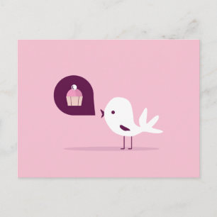 Carte Postale Muffin d'oiseaux
