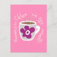 Mug à café cosy avec grande fleur et citation