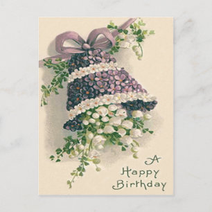 Carte Postale Muguet Myosotis cloche