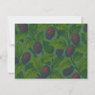 Carte Postale Mulberry Bush Nature aime les feuilles