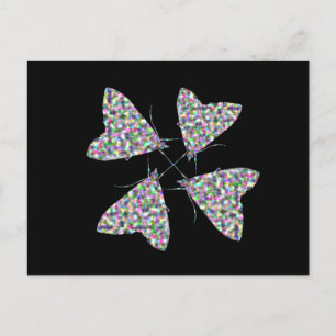 Carte postale Multicolore Moth Art