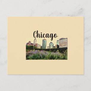 Carte postale multifonction Chicago, IL skyline