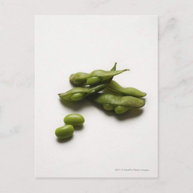 Carte Postale multiples haricots vert edamame avec pois cassés (Devant)