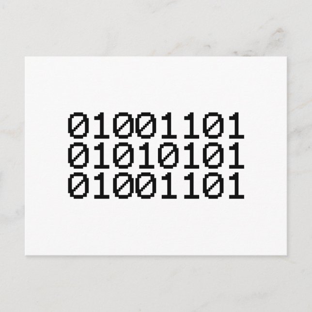 CARTE POSTALE MUM BINAIRE (Devant)