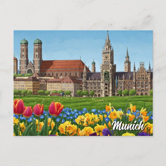 Carte Postale Munich Allemagne Voyage (Devant)