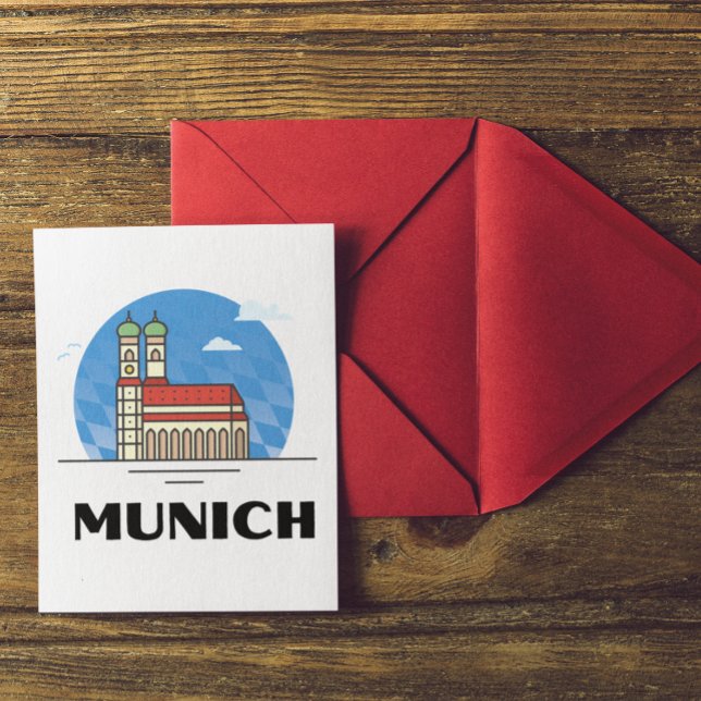 Carte Postale Munich Allemagne Voyage Vintage (Munich Germany Travel Postcard)