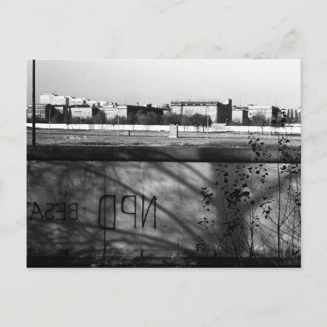 Carte Postale Mur Berlin Allemagne vintage (Devant)