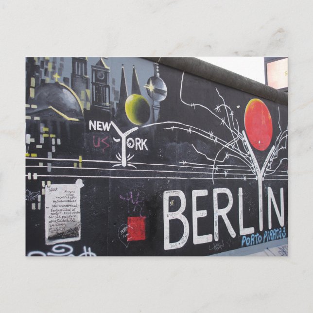 Carte Postale Mur de Berlin (Devant)