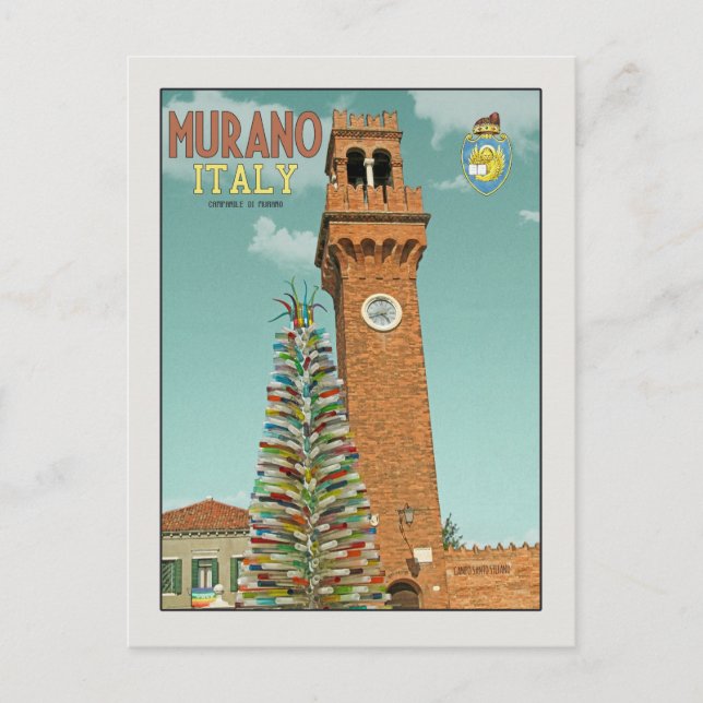 Carte Postale Murano Campanile (Devant)