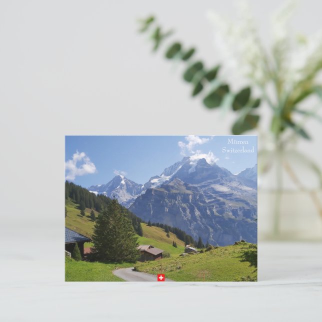 Carte postale Mürren, Suisse (Debout devant)