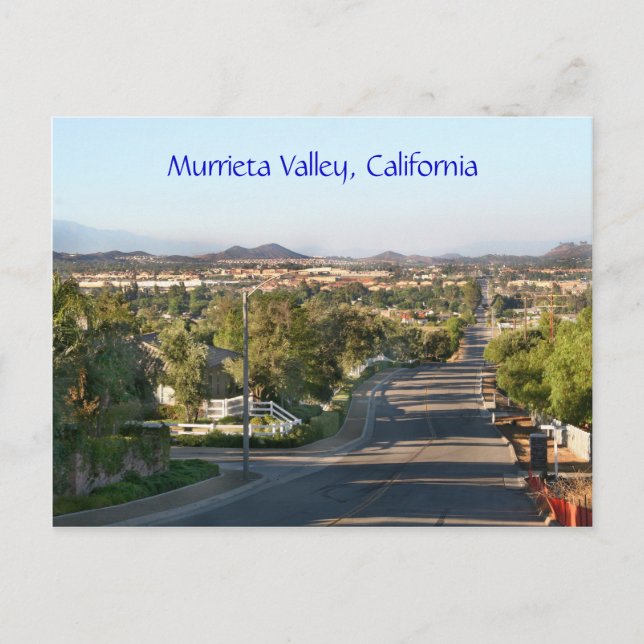 Carte Postale Murrieta Valley, Californie (Devant)