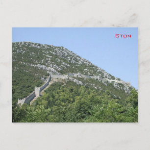 Carte Postale Murs de Ston - Croatie