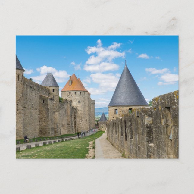 Carte Postale Murs médiévaux de Carcassonne (Devant)