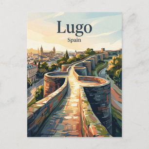 Carte Postale Murs romains de Lugo Espagne
