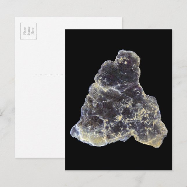 Carte Postale Muscovite Mica Mineral Rock Nature Photographie (Devant / Derrière)