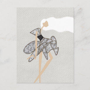 Carte Postale Muse de mouvement pur Art de mode Glamour