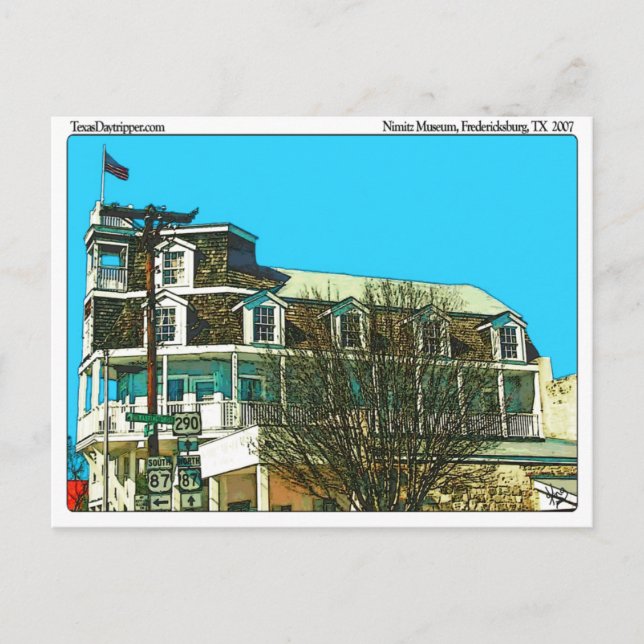 Carte Postale Musée Admiral Nimitz, Fredericksburg, TX (Devant)
