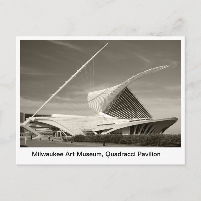 Carte Postale Musée d'Art de Milwaukee, pavillon Quadracci (Devant)