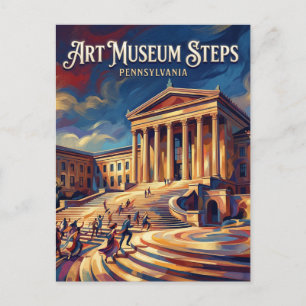 Carte Postale Musée d'Art de Philadelphie Pennsylvanie