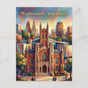 Carte Postale Musée d'Art Wadsworth Atheneum Connecticut
