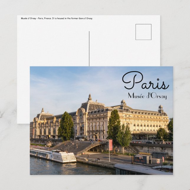 Carte Postale Musée d'Orsay - Paris, France, Europe (Devant / Derrière)