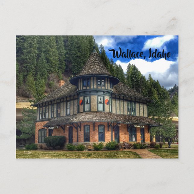 Carte Postale Musée du Dépôt Wallace Idaho (Devant)