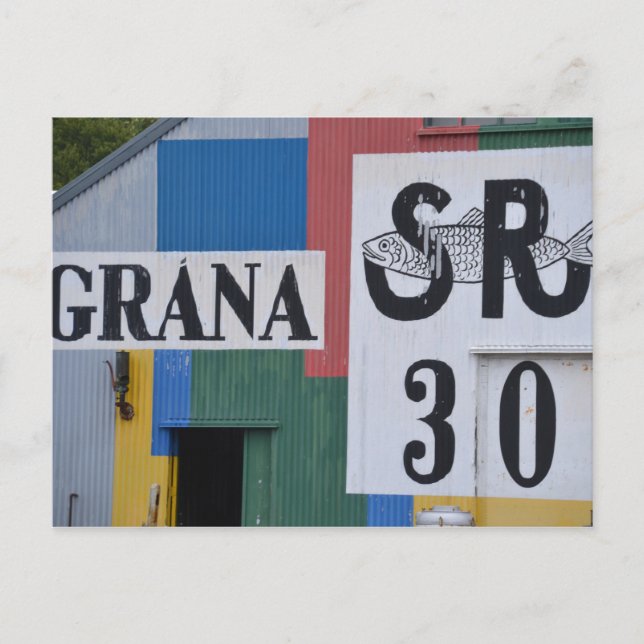 Carte Postale Musée du hareng, Islande (Devant)