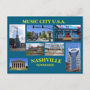 Carte postale MUSIC CITY USA