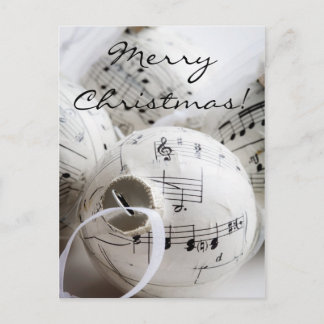 Carte postale musicale de Noël