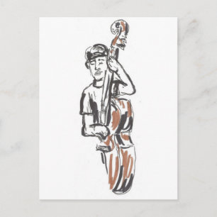 Carte Postale Musicien de jazz