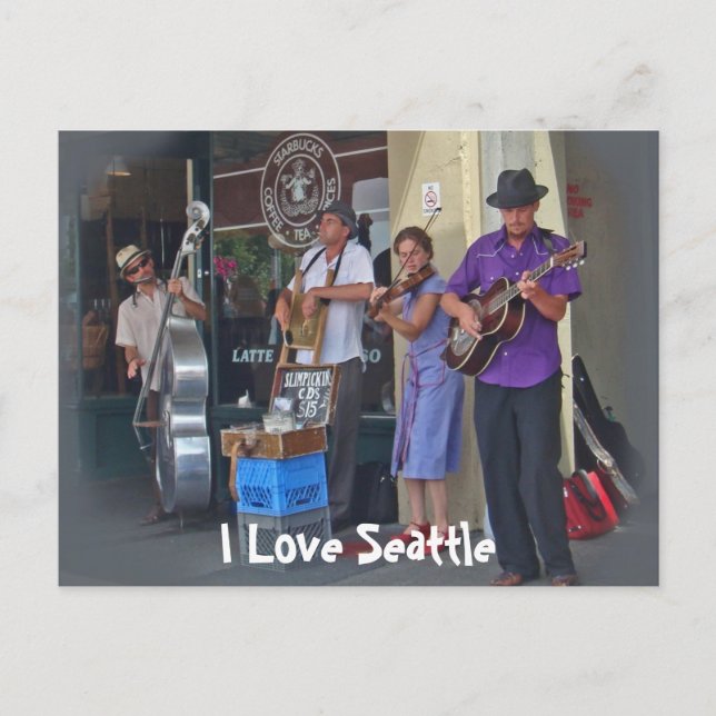 Carte Postale Musiciens de rue (Devant)