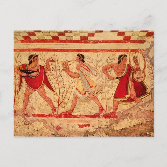 Carte Postale musiciens étrusques (Devant)