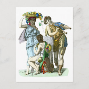 Carte Postale Musiciens grecs anciens et Country Folk