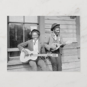 Carte Postale Musiciens itinérants, 1902