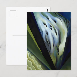 Carte Postale Musique bleue et verte par Georgia O'Keeffe