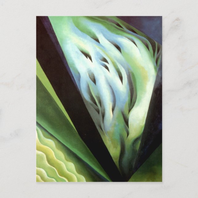 Carte Postale Musique bleue verte (Devant)