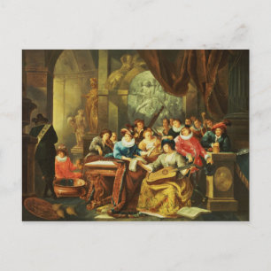 Carte Postale Musique dans un intérieur palatial avec