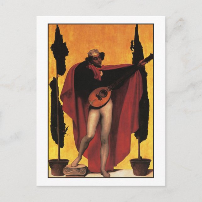Carte Postale Musique de Frederic Leighton (Devant)