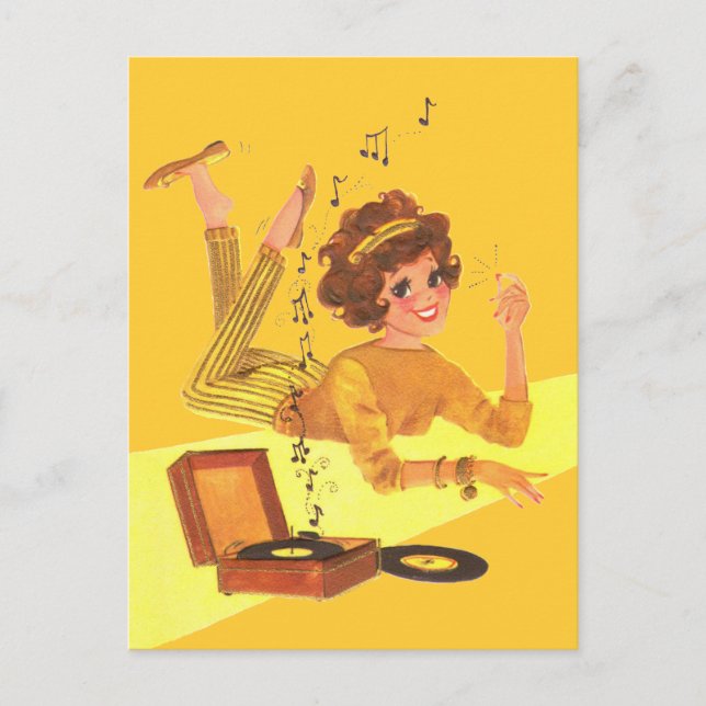 Carte Postale Musique des années 60 (Devant)