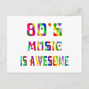 Carte Postale Musique des années 80