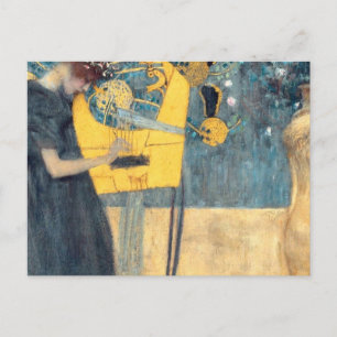 Carte Postale Musique Gustav Klimt