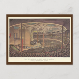 Carte Postale Musique vintage, Jenny Lind, Chanteur d'opéra suéd