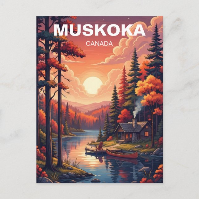 Carte Postale Muskoka Ontario Canada (Devant)