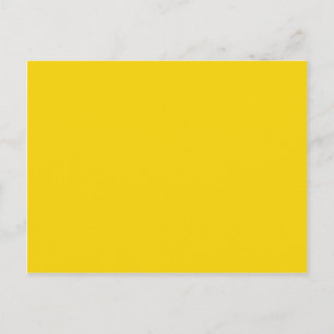 Carte Postale Mustard Jaune foncé Jaune Couleur Solide Arrière -