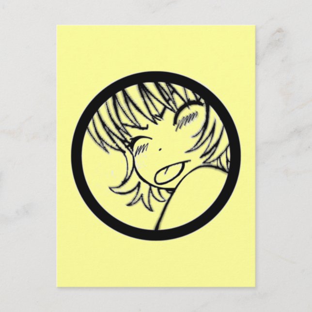 Carte Postale muuhh - mignon anime - kawaii >_< (Devant)