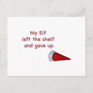 Carte Postale My Elf left the shelf and gave up